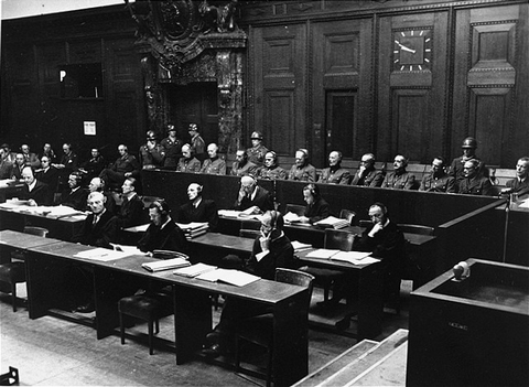 Defendants of the Hostages Trial during the Nuremberg Trials, Nürnberg, Germany, 1947-1948