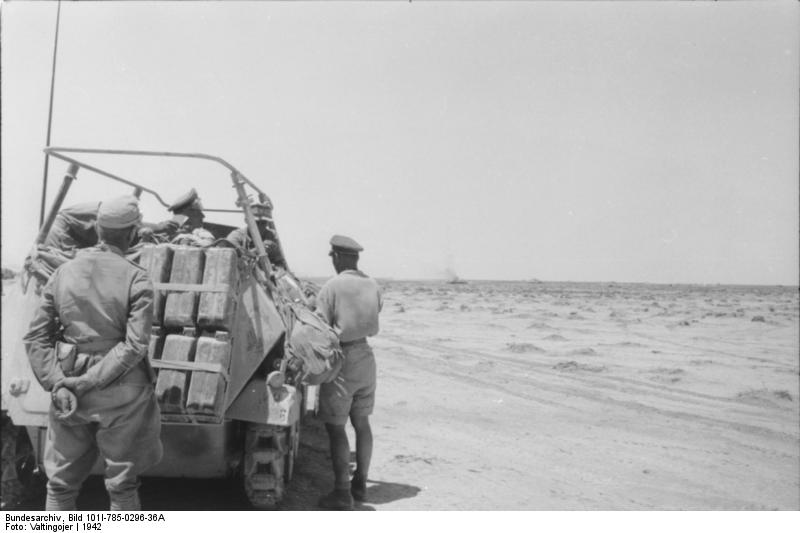 Erwin Rommel in the SdKfz. 250/3 command vehicle 'Greif', North Africa, 1942, photo 7 of 7