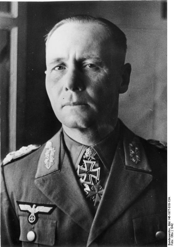 Portrait of Colonel General Erwin Rommel, 6 Jun 1942; note Knight's Cross and Pour le Mérite medals