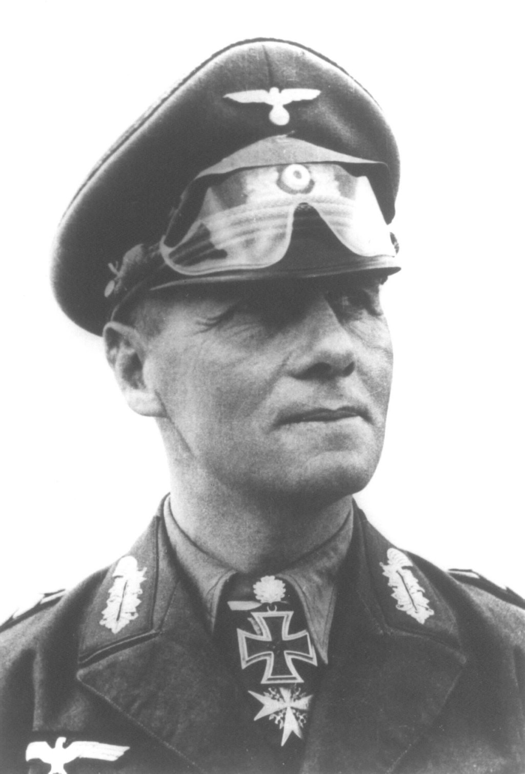 Portrait of Erwin Rommel, circa 1941-1942; note Knight's Cross and Pour le Mérite medals