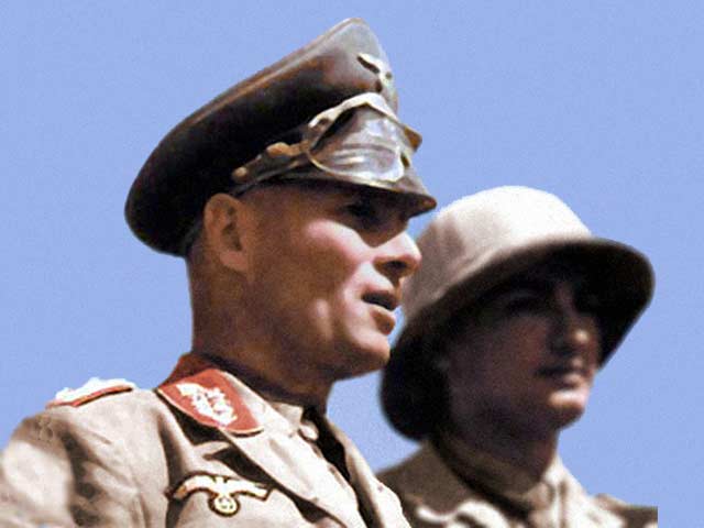Erwin Rommel in North Africa, circa 1941-1942; photo 2 of 2