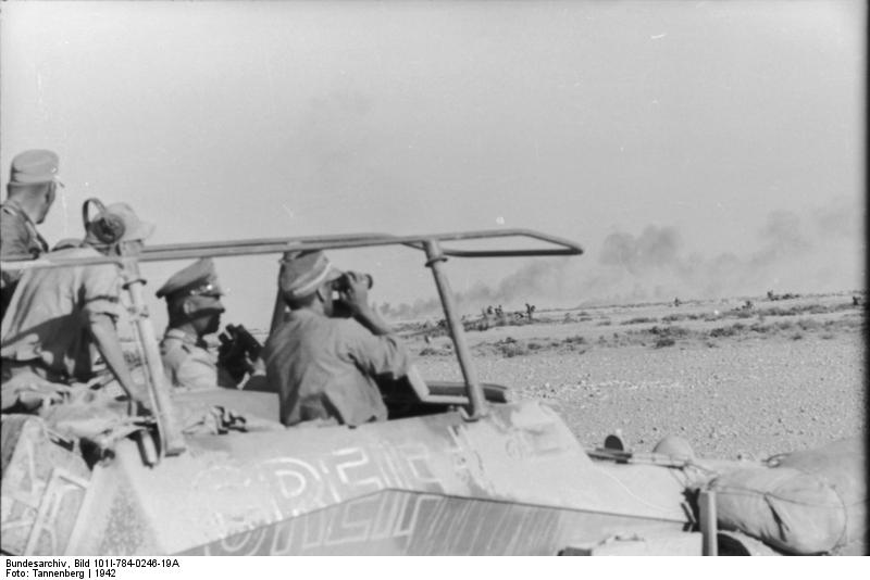 Erwin Rommel in the SdKfz. 250/3 command vehicle 'Greif', North Africa, 1942, photo 1 of 7