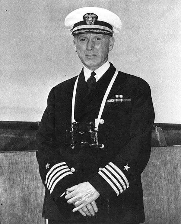 Scott, captain of cruiser Pensacola, circa 1940