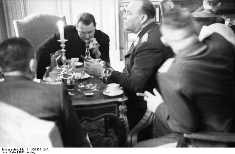 Hermann Göring and Hugo Sperrle, France, spring 1942