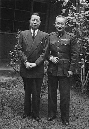 Song Zian and Sun Li-jen, Taiwan, 1953