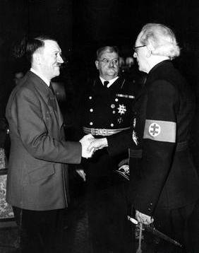 Adolf Hitler, Otto Meissner, and Vojtech Tuka, Oct 1941
