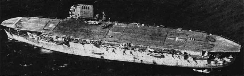 French carrier Béarn, date unknown, seen in the May 1963 issue of US Navy publication Naval Aviation News
