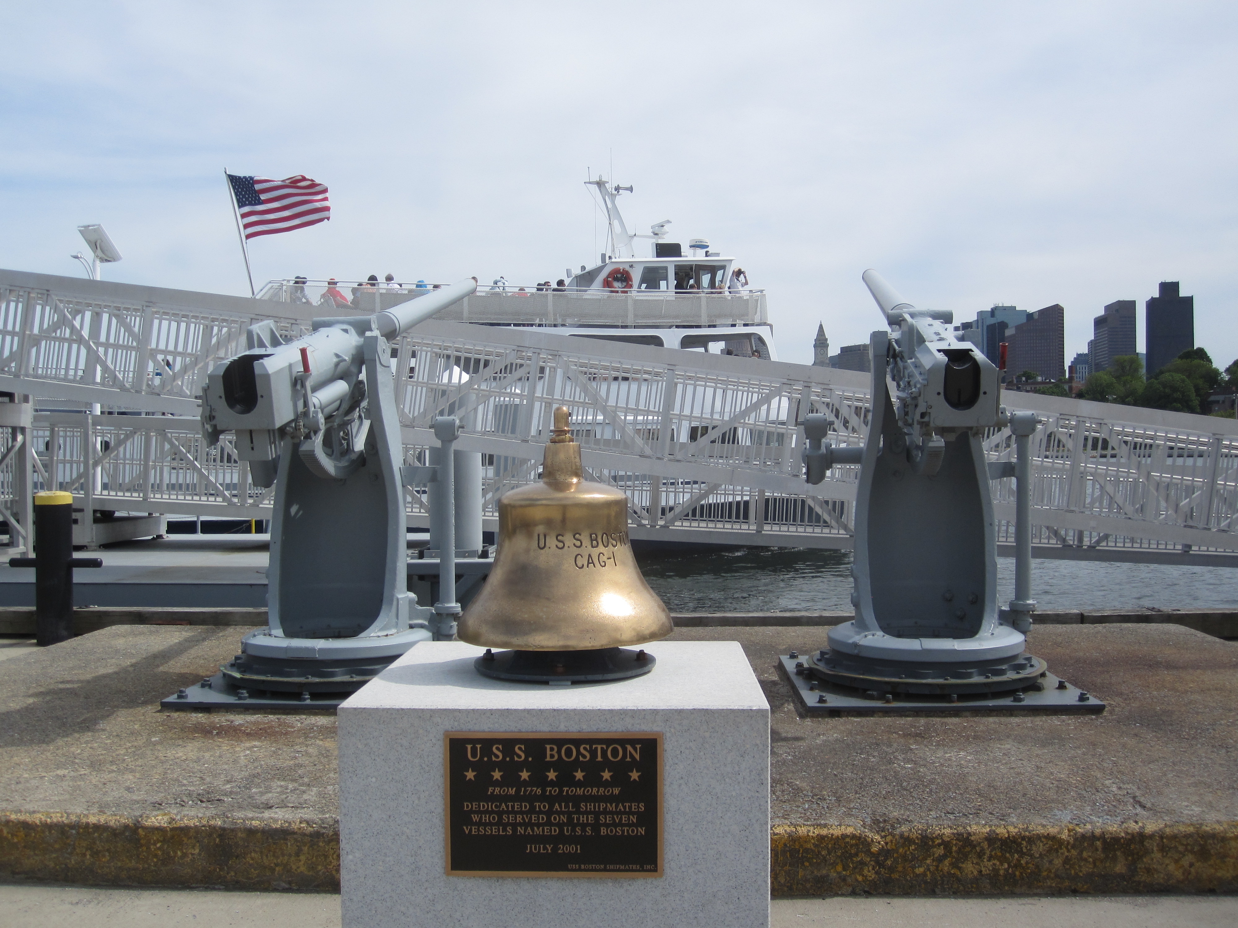 USS Boston Memorial, Charlestown Navy Yard, Boston, Massachusetts, United States, 28 May 2013, photo 2 of 2