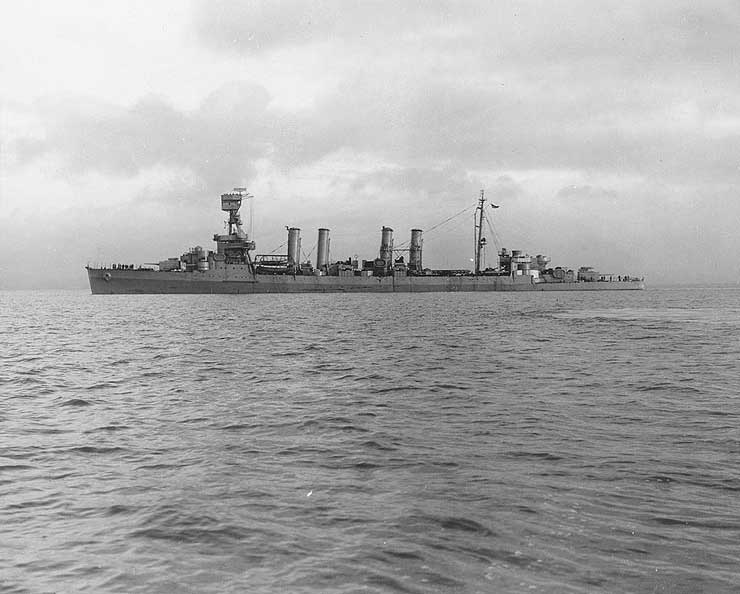 Concord off Mare Island Naval Shipyard, Vallejo, California, United States, 9 Feb 1942