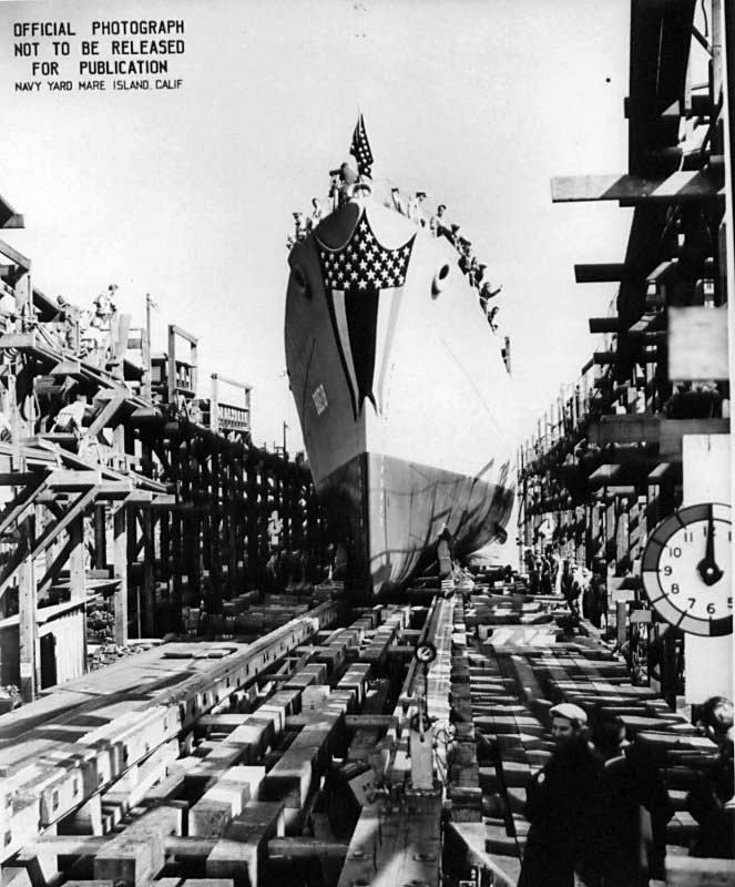 Gilmore's launching ceremony, 22 Oct 1942