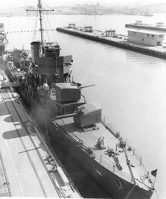 Henley at the Mare Island Navy Yard, California, United States, 25 Feb 1942
