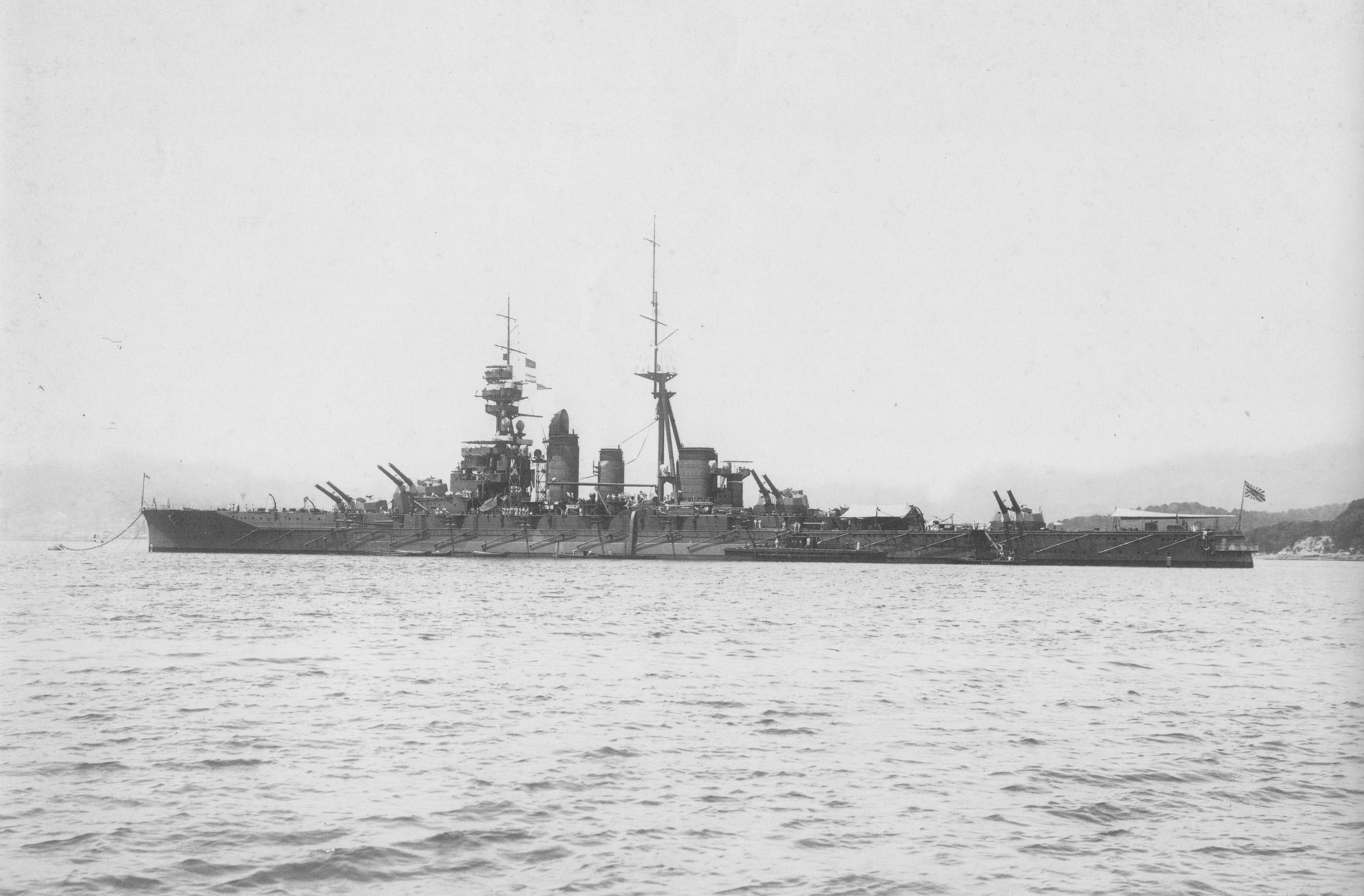 Japanese battlecruiser Hiei at Sasebo, Japan, Jun 1926