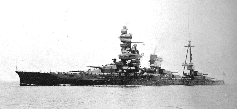 Battleship Hyuga, circa 1930s