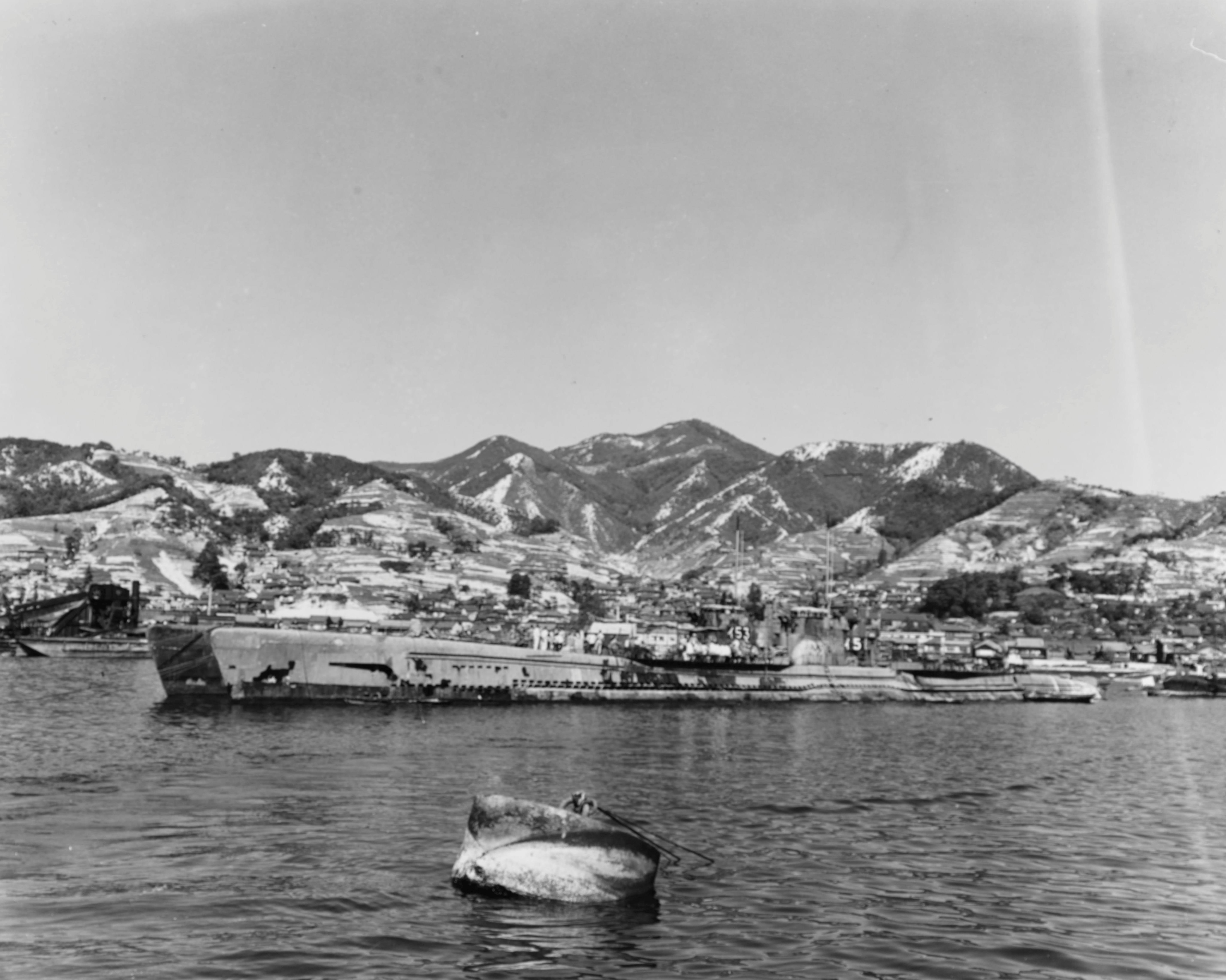 I-53 and I-58 at Kure, Japan, 16 Oct 1945