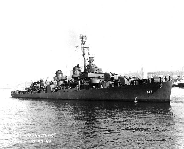 Johnston off Seattle or Tacoma, Washington, United States, 27 Oct 1943