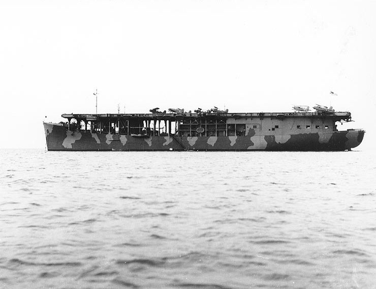 Long Island, probably off Norfolk, Virginia, United States, 10 Nov 1941; note seven SOC-3A and one F2A aircraft on deck