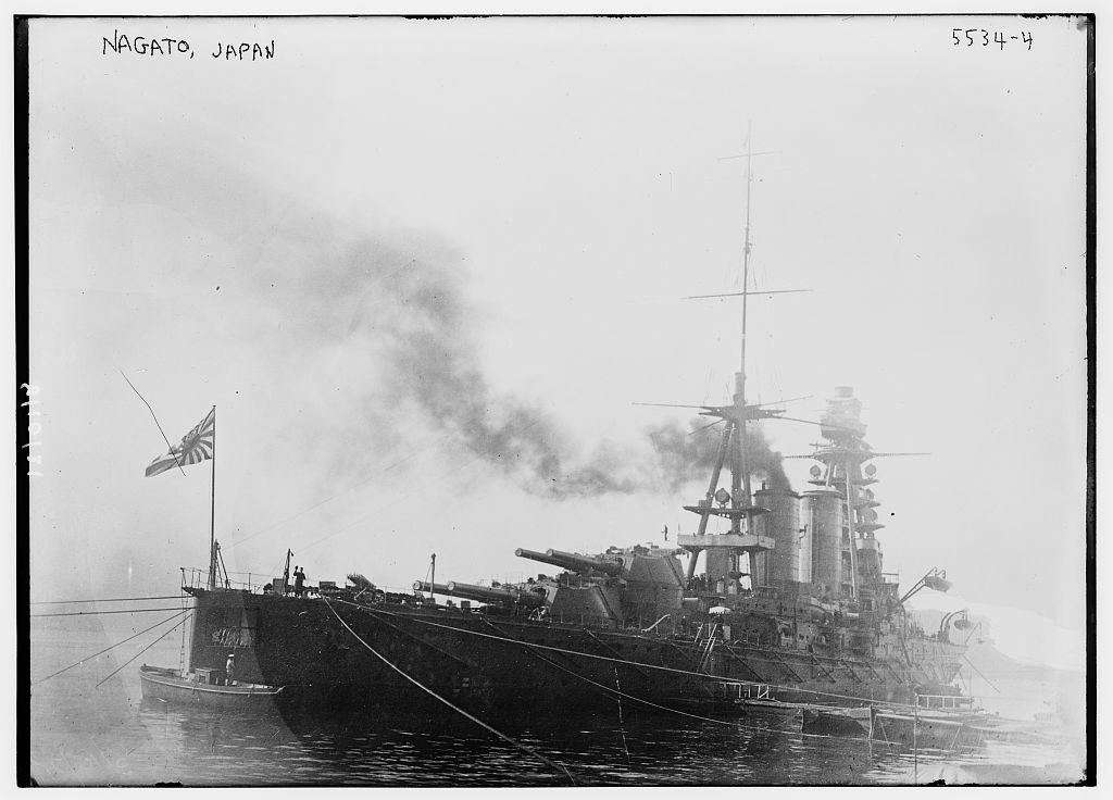Battleship Nagato, circa early 1920s