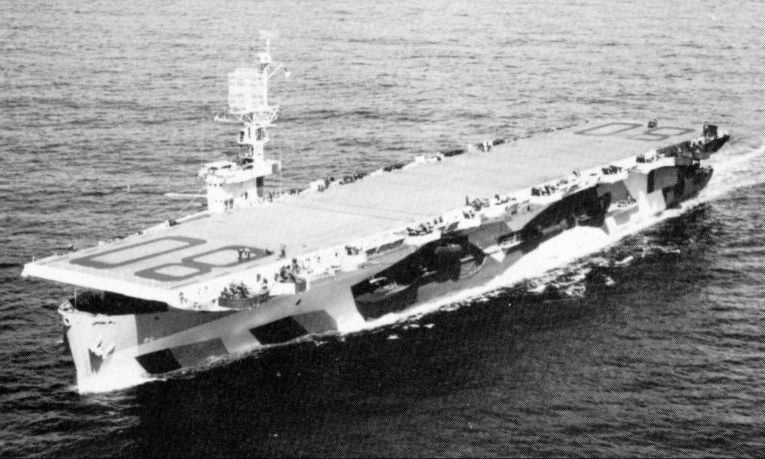 USS Petrof Bay on her shakedown cruise, circa Mar 1944
