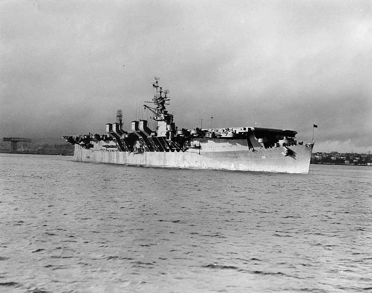 Princeton off Puget Sound Navy Yard, Washington, 1 Jan 1944, 3 of 3
