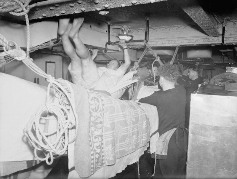 Sailors aboard HMS Rodney, 1940-1941