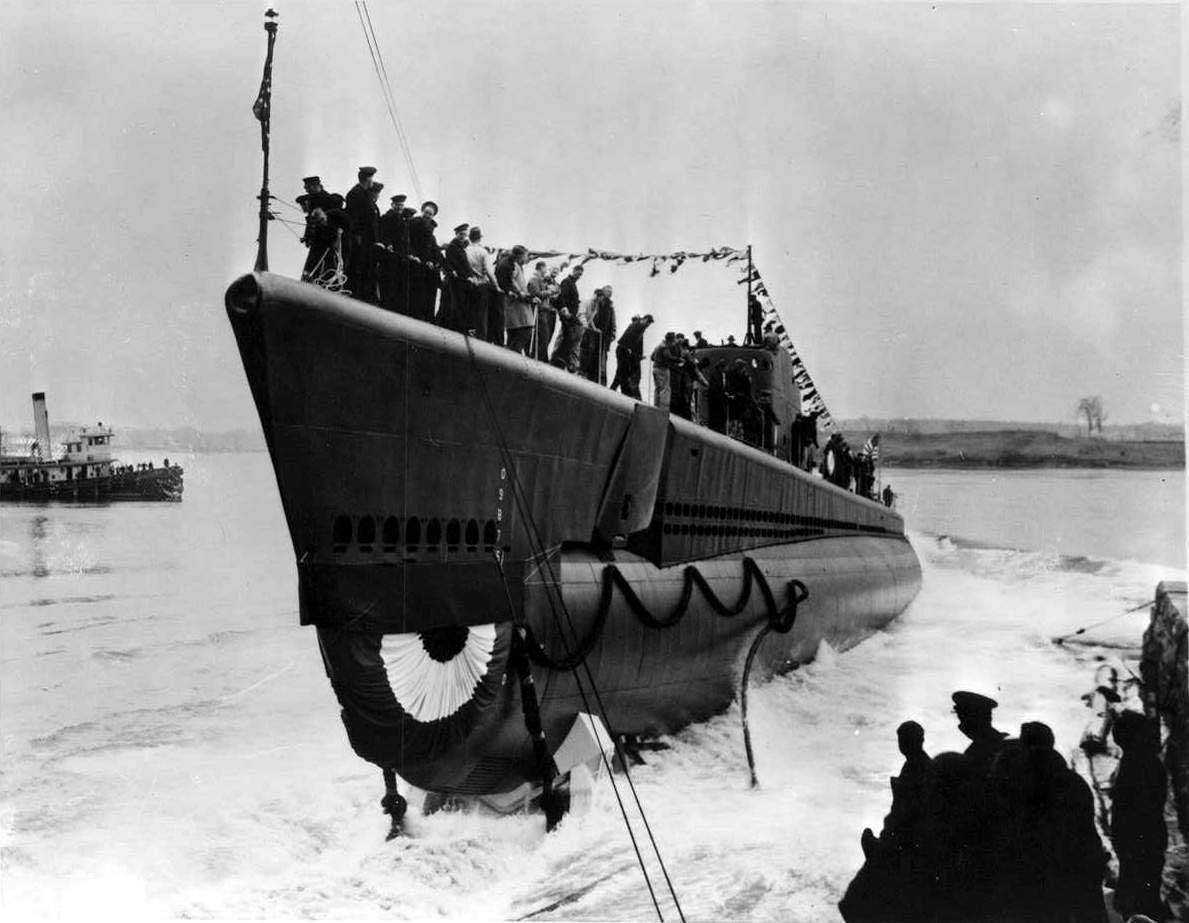Shad's launching ceremony, 15 Apr 1942