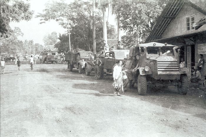 C15TA and other vehicles in Java, Dutch East Indies, 21 Jul-5 Aug 1947