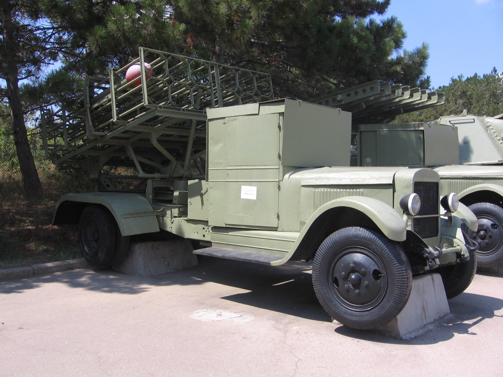 BM-31-12 on ZiS-12 chassis on display at Museum of Heroic Defense and Liberation of Sevastopol, Ukraine, 15 Aug 2007