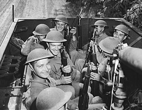 American troops inside a M3 Half-track vehicle during training, Fort Knox, Kentucky, United States, Jun 1942