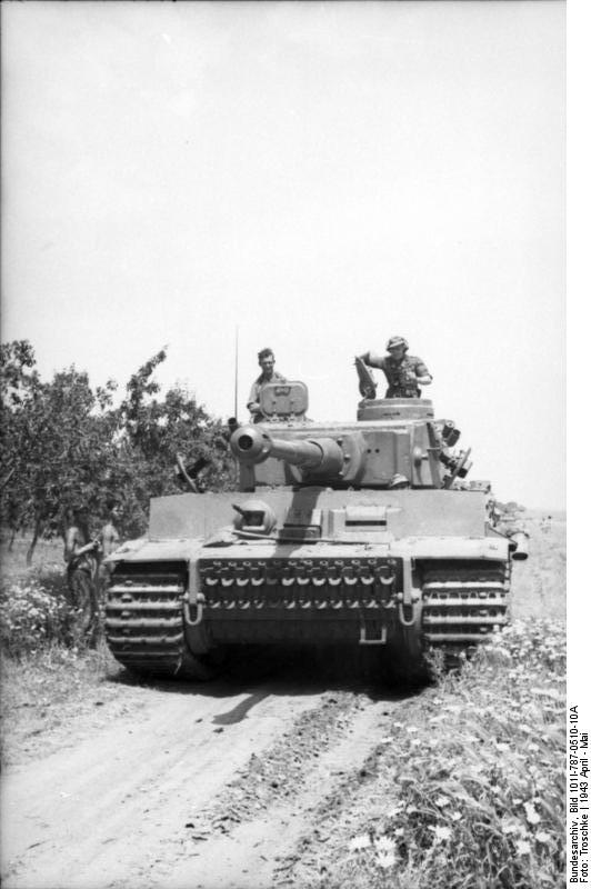 German Tiger I heavy tank in Tunisia, Apr-May 1943