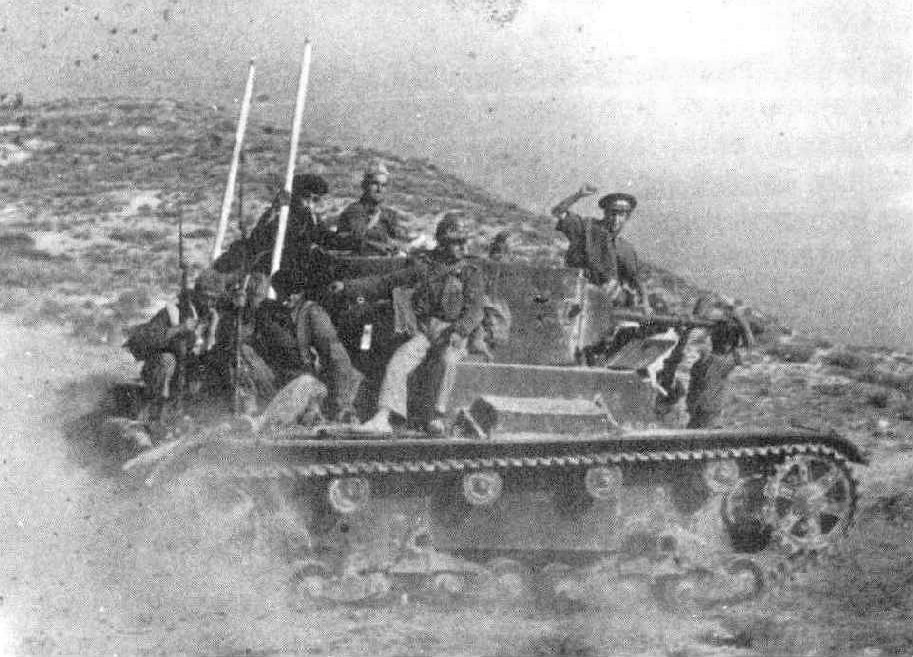 T-26 light tank in Spain, 1937