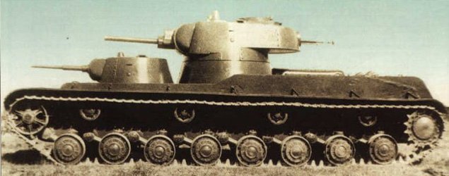 Side view of the SMK prototype heavy tank, 1939