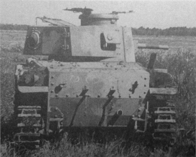Rear view of a Type 1 Chi-He medium tank, 1940s
