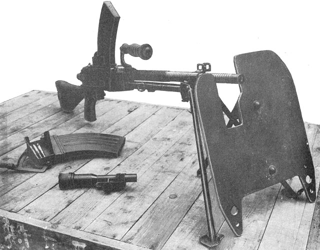 Japanese Type 96 light machine gun with Type 99 shield; seen in figure 292 of US War Department's publication 